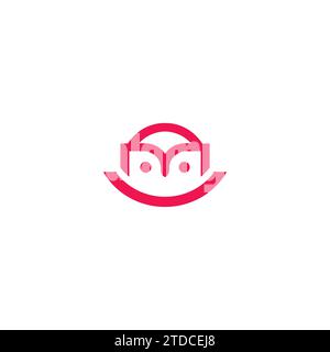 M Market Shop Smile Logo. Letter M Smile Logo Stock Vector