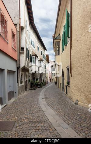 beautiful street in the city of Chiusa (Klausen) Italy Stock Photo