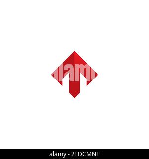 M Arrow Logo Simple.  Letter M Logo. M Icon Stock Vector