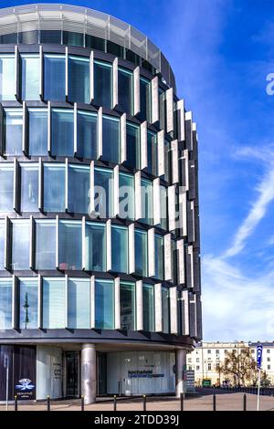 Close-up view of the Metropolitan office building – Warsaw, Poland. Stock Photo