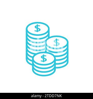 Save money icon. From blue icon set. Stock Vector