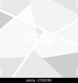 Background abstract shapes template, grey and white Stock Vector