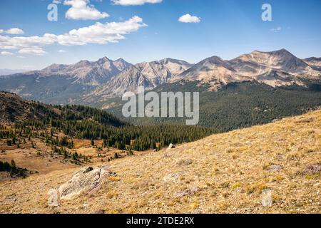 The Three Apostles in the Collegiate Peaks Wilderness, Colorado Stock Photo