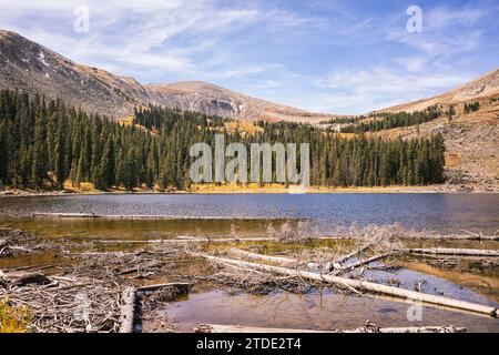Hartenstein Lake in the Collegiate Peaks Wilderness, Colorado Stock Photo