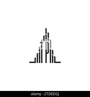 TP skyscraper initial logo concept in high quality professional design that will print well across any print media Stock Vector