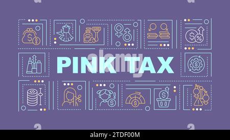 Cash flow text with creative thin linear icons Stock Vector