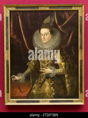 Portrait of infanta Isabel by Jauan Pantoja de la Cruz Stock Photo