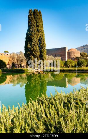 Pecile, Hadrian's Villa, UNESCO World Heritage Site, Tivoli, Province of Rome, Latium (Lazio), Italy, Europe Stock Photo