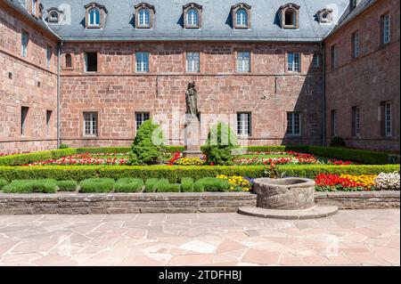Hohenburg Monastery on Mont Sainte-Odile, Ottrott, Vosges, Alsace, France, Europe Stock Photo