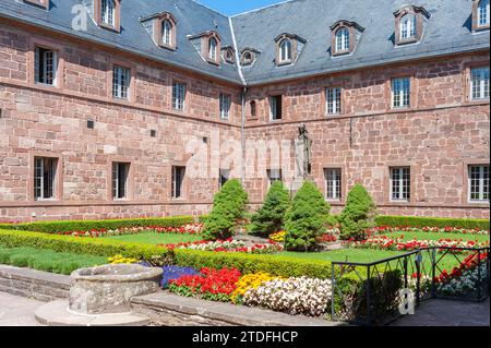 Hohenburg Monastery on Mont Sainte-Odile, Ottrott, Vosges, Alsace, France, Europe Stock Photo