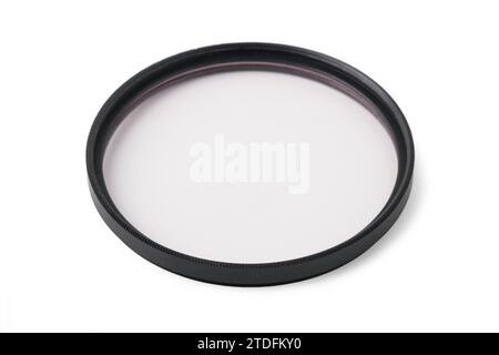 UV light  filter for lens close-up isolated on white background Stock Photo