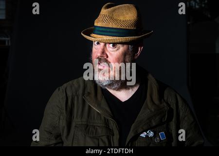 Edimburgh, Scotland. 18 August, 2018. English stand-up and improv comedian, actor, performance poet, cartoonist and podcaster Phill Jupitus attends a Stock Photo