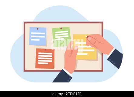 Memo paper with pins for office paperwork. Fastener, paperclip with ...