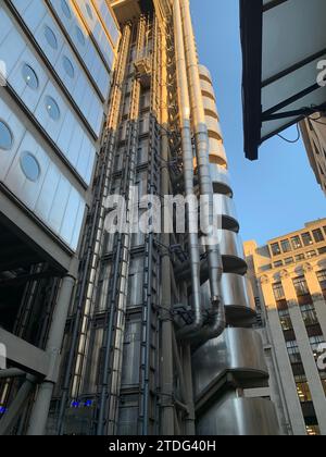 Lloyds Building, London 23-11-23 The Lloyd's building is the home of the insurance institution Lloyd's of London and is located on the former site of Stock Photo