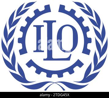 International Labour Organization logo Stock Photo