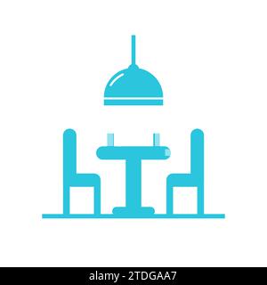 Cantina, taverna cafeteria icon. From blue icon set. Stock Vector