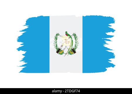 A detailed and accurate vector illustration of Guatemala's colored flag. Stock Vector