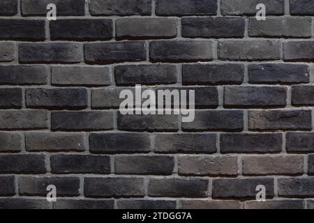 Closeup detail of a section of a brick wall. Stock Photo