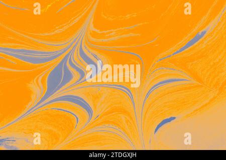 Abstract creative marbling pattern for fabric. Ebru marble effect surface pattern design for print Stock Photo