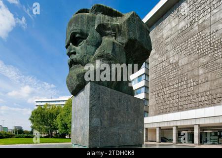 Chemnitz Karl-Marx-Denkmal Stock Photo