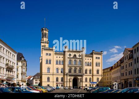 Town hall Supra-regionally important building of early historicism, built in 1840-1845 by master builder Carl August Schramm in the style of late Stock Photo