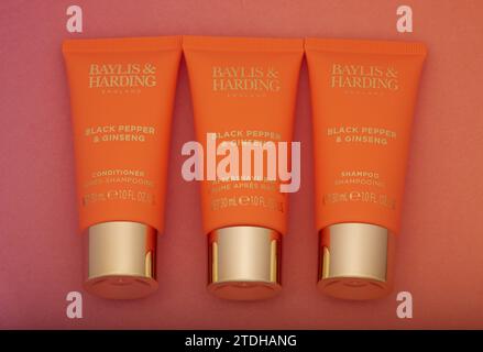 Mansfield,Nottingham,United Kingdom,22nd December 2023?:Studio product image of Baylis and Harding cosmetics,The company is owned by Adrian Slater. Stock Photo