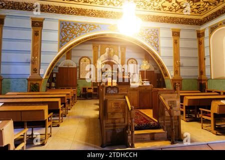 Interior of synagogue in Tbilisi, Georgia, April 4, 2023. Stock Photo