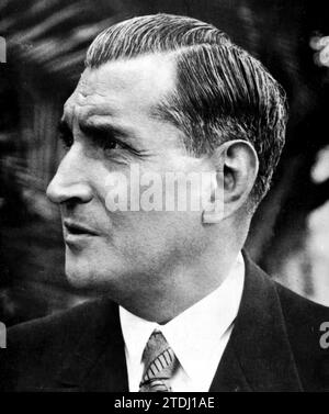 12/31/1938. Dr. Antonio Oliveira Salazar, head of the Portuguese government. Photo: Correia. Credit: Album / Archivo ABC / Félix Correia Stock Photo