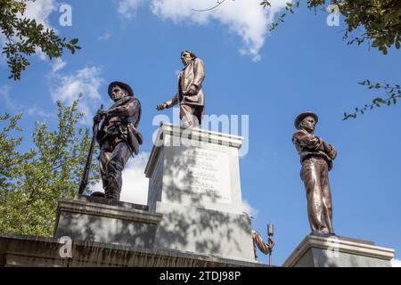 Austin, Texas - November 3, 2023:  Confederate Soldiers memorial on the grounds of the Texas State Capitol honor Confederate soldiers of the American Stock Photo