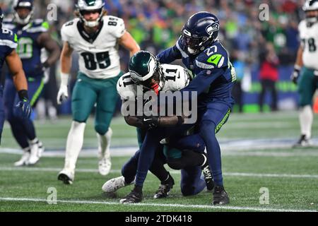 Seattle Seahawks Cornerback Riq Woolen Stands On The Sideline During ...