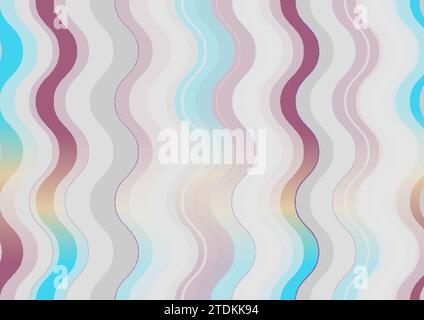 Geometric wavy stripes abstract tech minimal background. Vector design Stock Vector