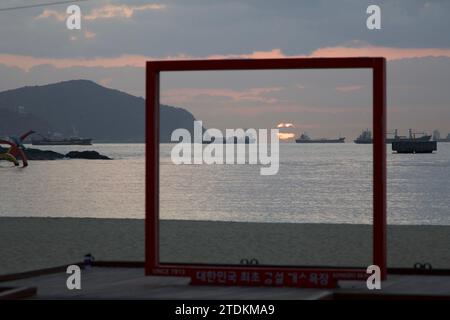 Walking around Busan, South Korea Stock Photo