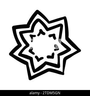 Vector of doodle ornament Mandala. Hand drawn, doodle elements isolated on white background Stock Vector