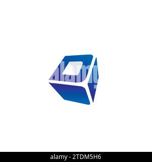 D Box Logo. Letter D Modern Logo Design Stock Vector