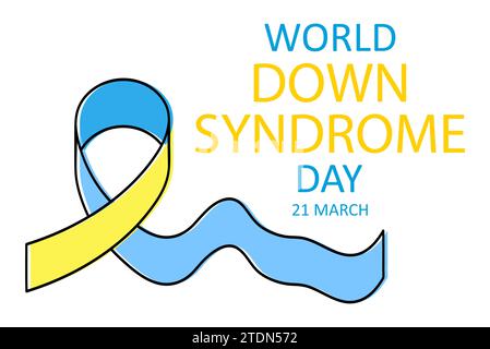 World down syndrome day background vector illustration Stock Vector