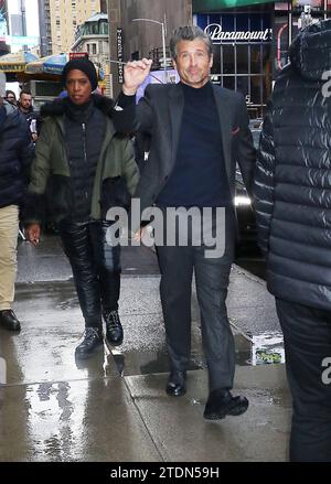 NEW YORK, NY- DECEMBER 18: Patrick Dempsey seen at Good Morning America on December 18, 2023 in New York City. Copyright: xRWx Stock Photo