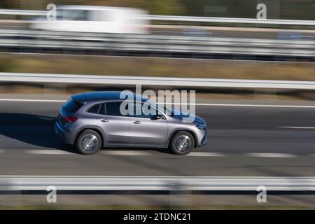 spanish fast car in the asphalt. Seat Leon Supercopa MK2 Stock Photo - Alamy