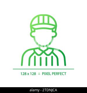 Referee gradient linear vector icon Stock Vector