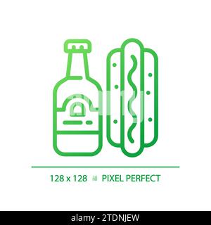 Snack gradient linear vector icon Stock Vector