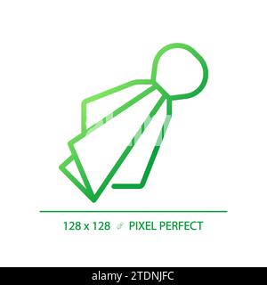 Penalty flag gradient linear vector icon Stock Vector