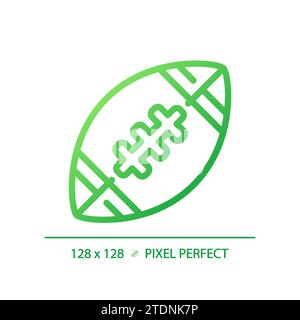 American football ball gradient linear vector icon Stock Vector