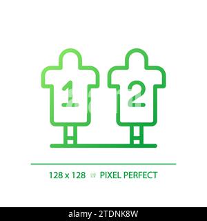 American football sled gradient linear vector icon Stock Vector