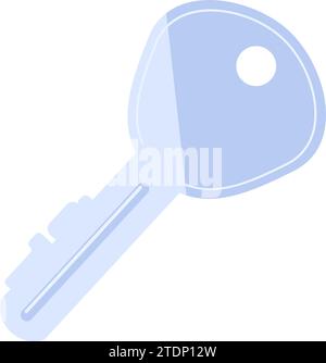 Metal waste pollution. Door lock key icon. Disposal of waste of carpentry metalworking workshop and industry. Metallurgy waste separation problem. Sim Stock Vector