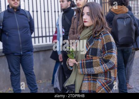 Rome, Italy. 19th Dec, 2023. Sit-in organized by students of Higher Artistic and Musical Education in front of the MIUR in Rome (Photo by Matteo Nardone/Pacific Press/Sipa USA) Credit: Sipa USA/Alamy Live News Stock Photo