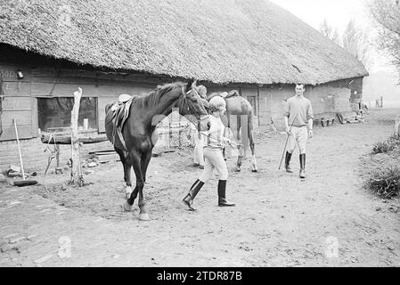 Horse riding school, Whizgle News from the Past, Tailored for the Future. Explore historical narratives, Dutch The Netherlands agency image with a modern perspective, bridging the gap between yesterday's events and tomorrow's insights. A timeless journey shaping the stories that shape our future Stock Photo