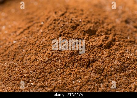 Dry Organic Hot Cocoa Chocolate Powder Mix in a Bowl Stock Photo