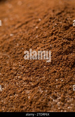 Dry Organic Hot Cocoa Chocolate Powder Mix in a Bowl Stock Photo