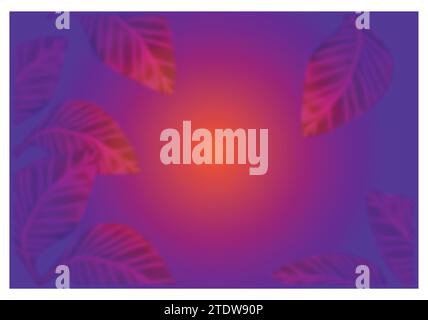 MANGO TREE LEAVES ON GREEN BACKGROUND Stock Vector
