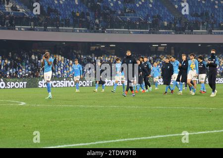 Napoli, Campania, Italia. 19th Dec, 2023. 12/19/2023 Naples, Diego Armando Maradona Stadium, football match valid for the Italy match - TIM CUP 2023/24 between SSC Napoli vs FC Frosinone.In the picture: (Credit Image: © Fabio Sasso/ZUMA Press Wire) EDITORIAL USAGE ONLY! Not for Commercial USAGE! Stock Photo