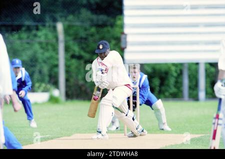 Cricket, Red and White - Kampong, 24-06-2000, Whizgle News from the Past, Tailored for the Future. Explore historical narratives, Dutch The Netherlands agency image with a modern perspective, bridging the gap between yesterday's events and tomorrow's insights. A timeless journey shaping the stories that shape our future Stock Photo